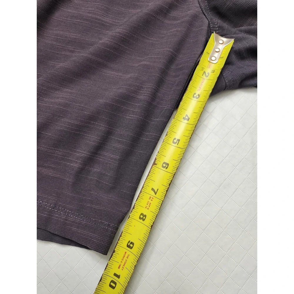 Travis Mathew Shorts Mens 38 Purple Microstripe Golf Chino Performance Stretch